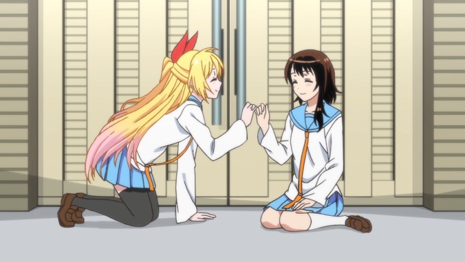 Chitoge on the left. Onodera on the right.